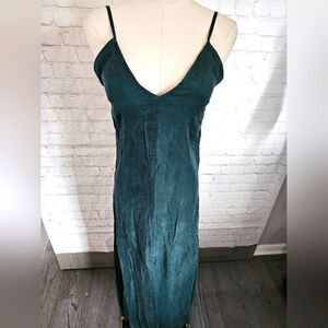 Flynn Skye Matte Silk Maxi Dress | Hunter Green | Size 1 | NWOT